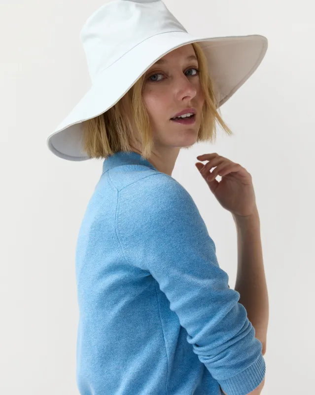 Reversible Canvas Sunhat in Tan made by Hat Attack