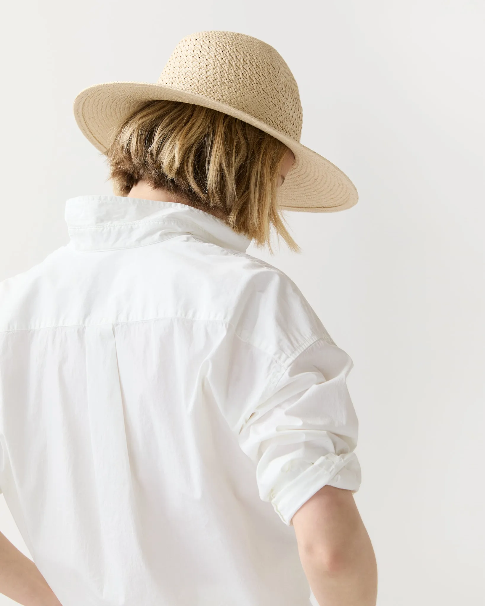 Vented Luxe Packable Hat in Natural sold by Mashburn product image thumbnail 2