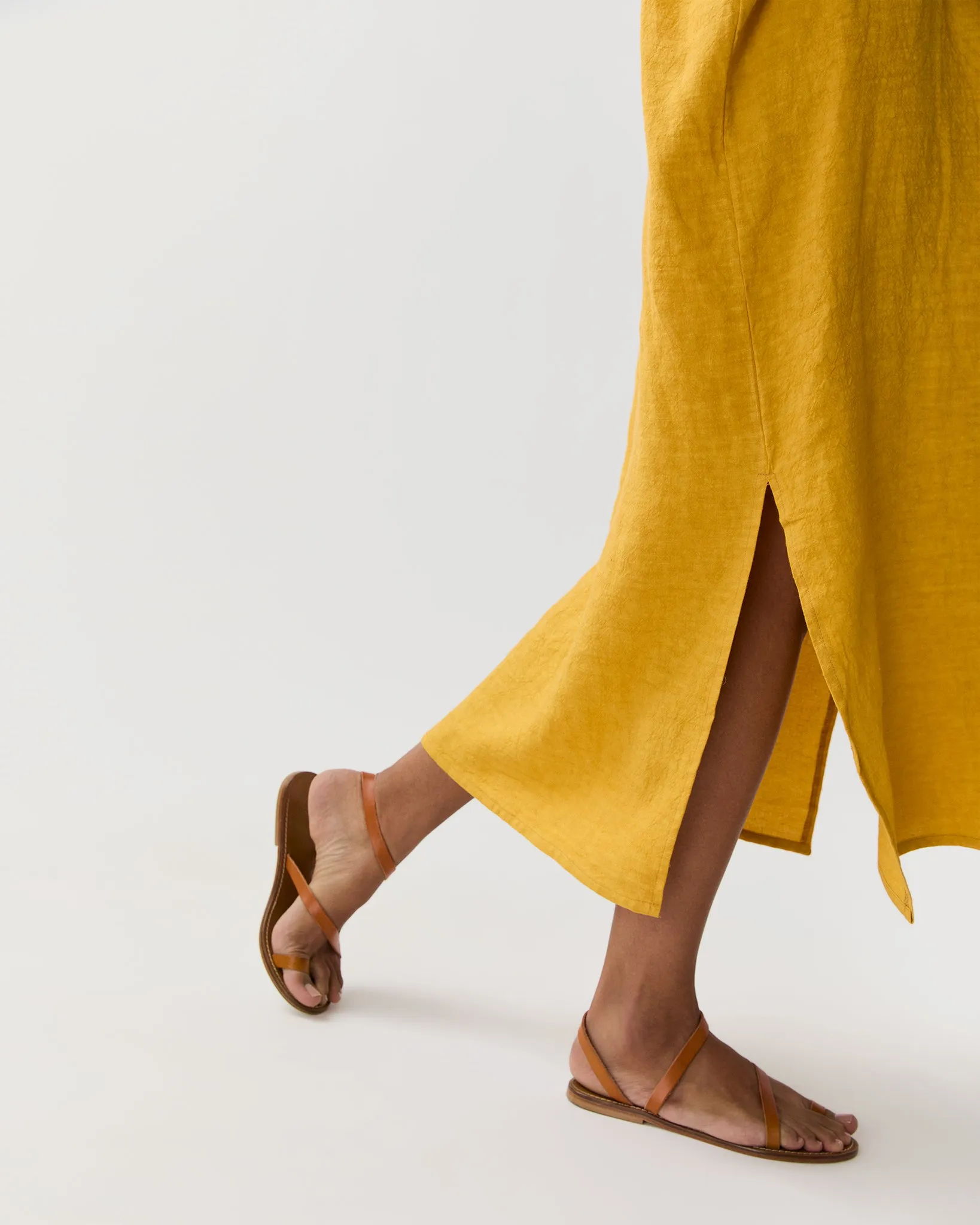 Laura Long Dress in Ocra sold by Mashburn product image thumbnail 4