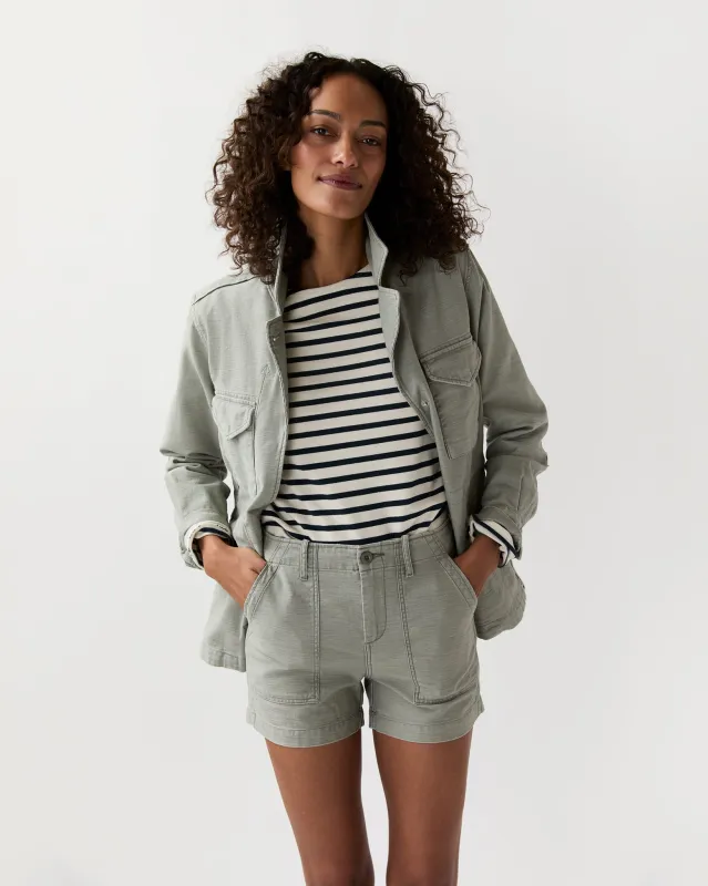 Surplus Shorts in Sage made by Mashburn