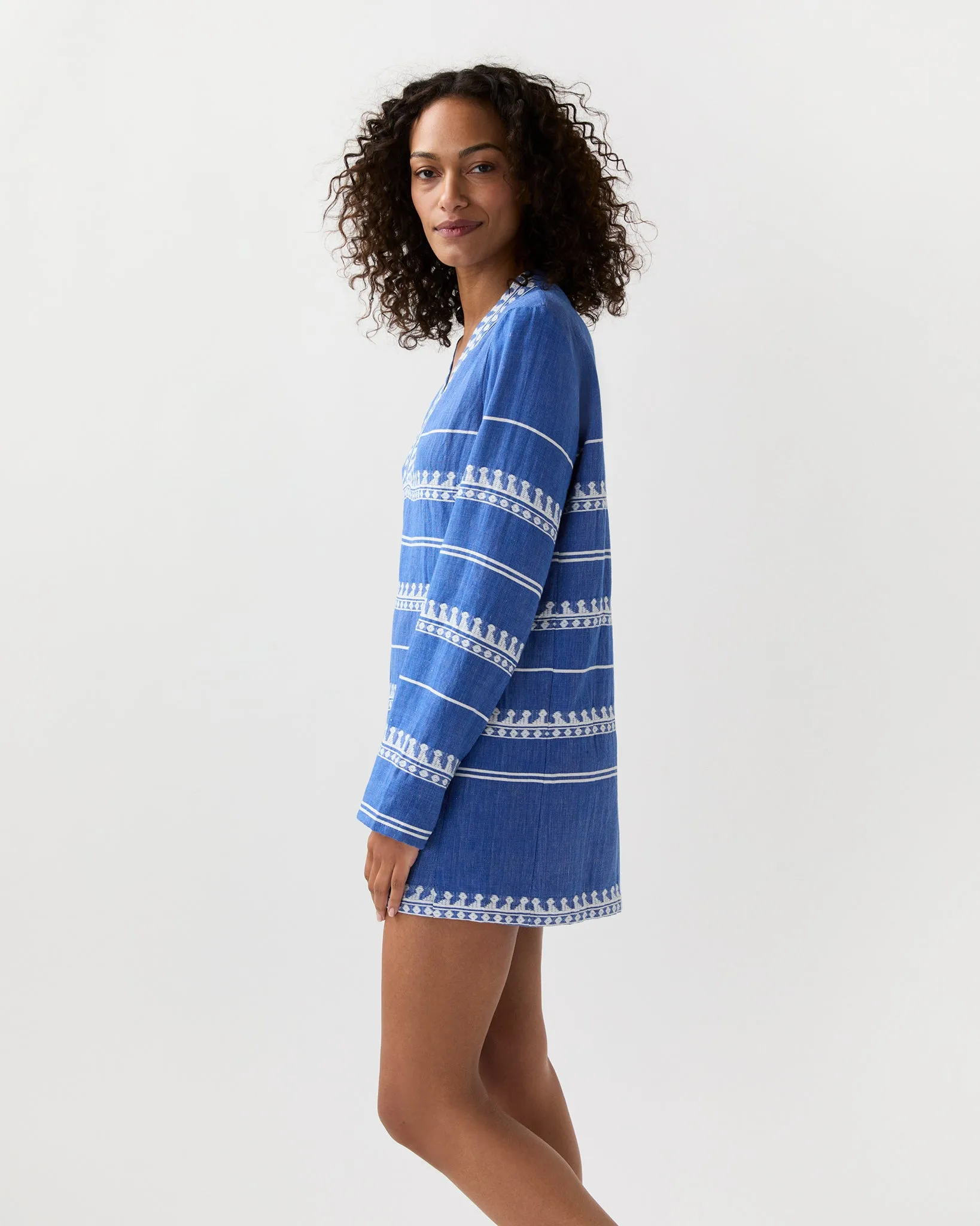 Raey Column Dress in Tebibi Blue sold by Mashburn product image thumbnail 4