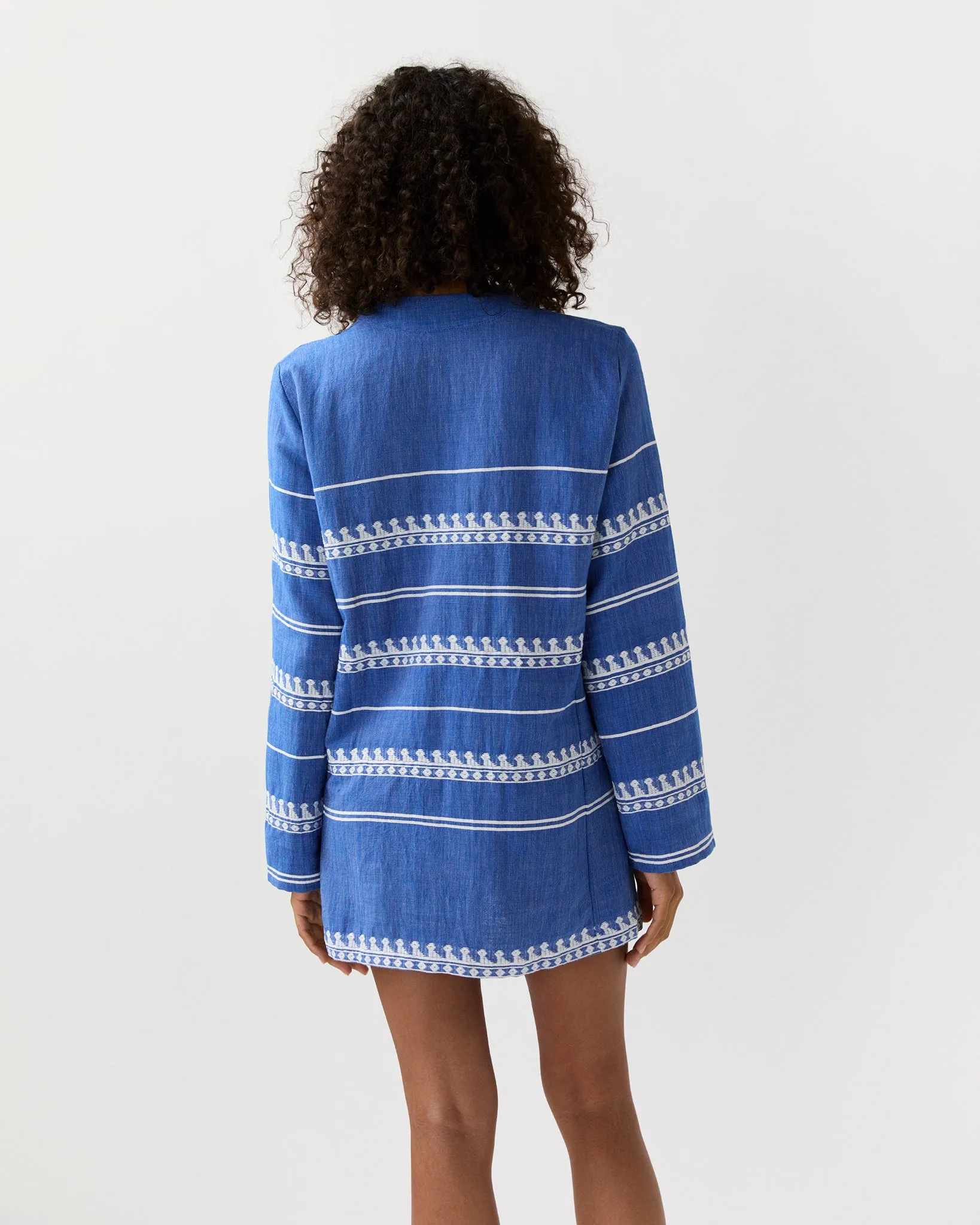 Raey Column Dress in Tebibi Blue sold by Mashburn product image thumbnail 5