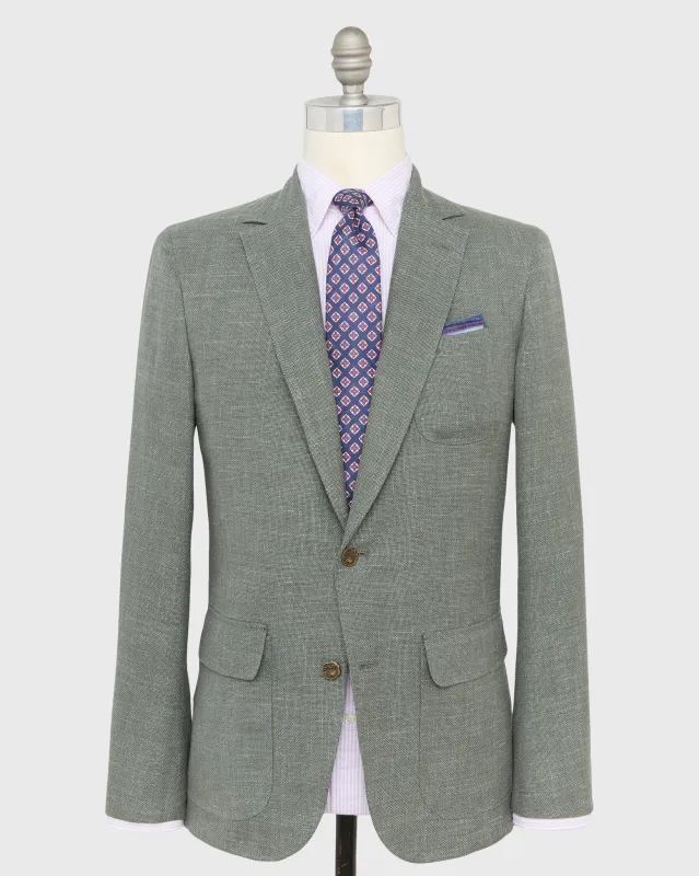Ghost Blazer in Sage Hopsack made by Sid Mashburn