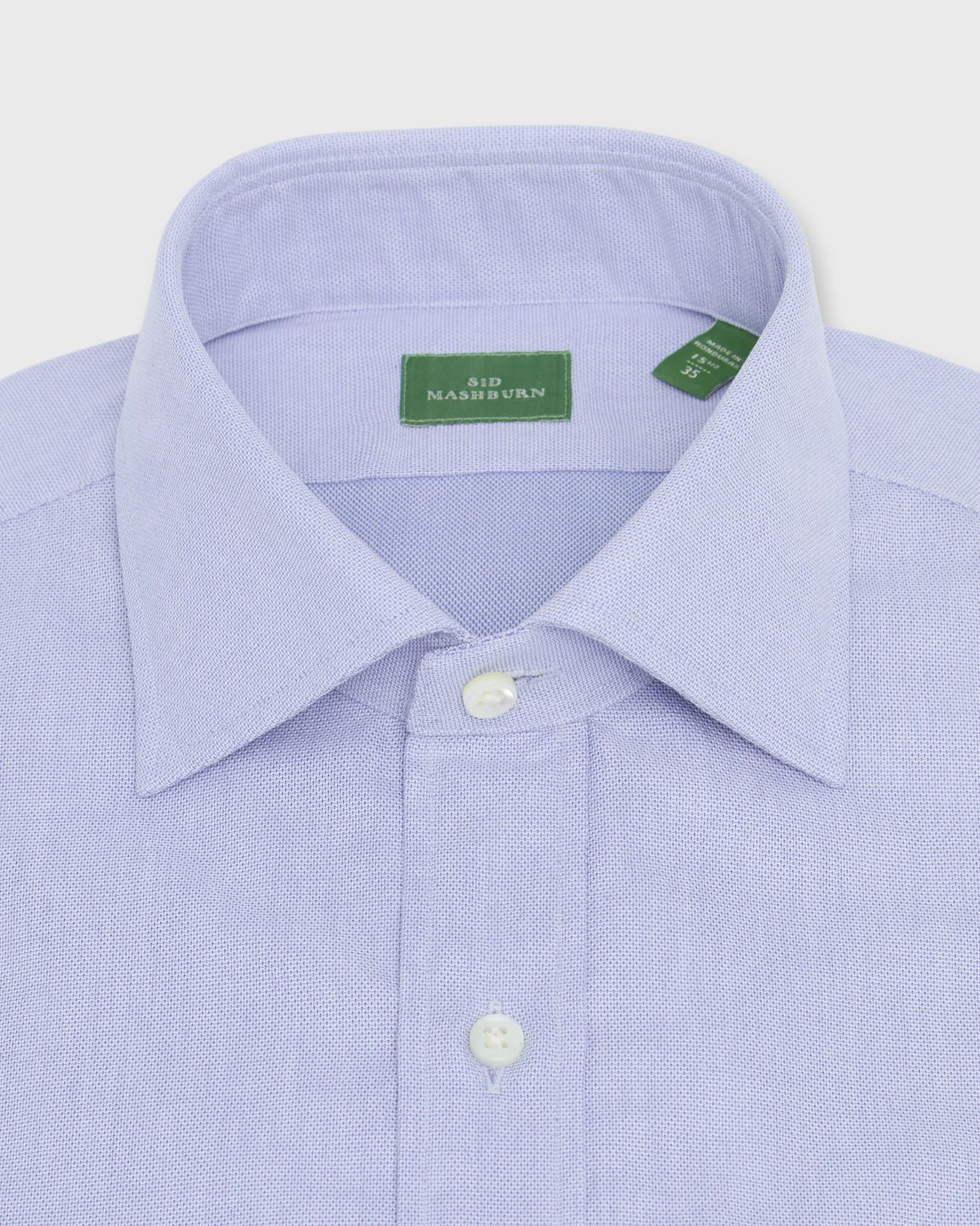 Spread Collar Dress Shirt in Blue Micro Cellulare sold by Mashburn product image thumbnail 2