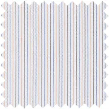 Made-to-Measure Shirt in Coral/Sky/Brown Hairline Stripe Poplin sold by Mashburn