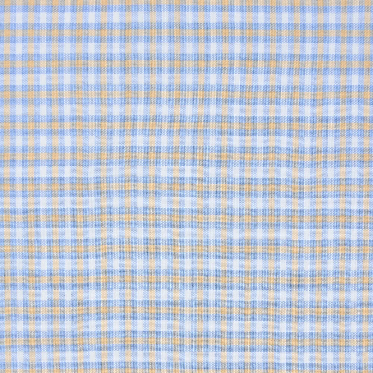 Made-to-Measure Shirt in Sky/Peach/White Check Poplin sold by Mashburn product image thumbnail 2