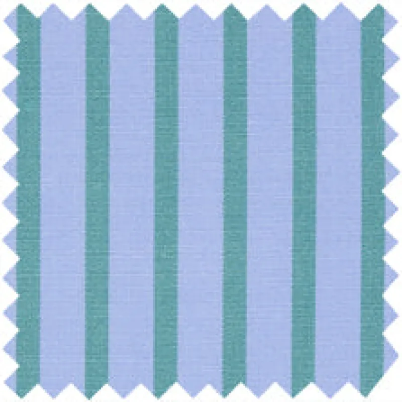 Made-to-Measure Shirt in Sky/Teal Stripe Poplin made by Sid Mashburn
