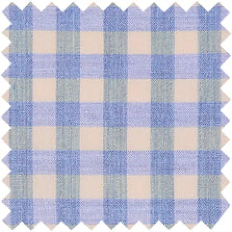 Made-to-Measure Shirt in Heather Sky/Mango Gingham Poplin made by Sid Mashburn