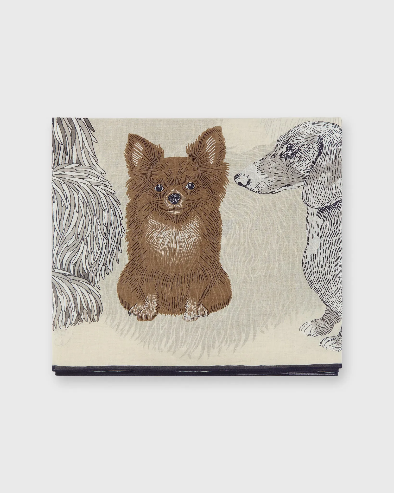 Toutou Scarf in White Cotton sold by Mashburn product image thumbnail 3
