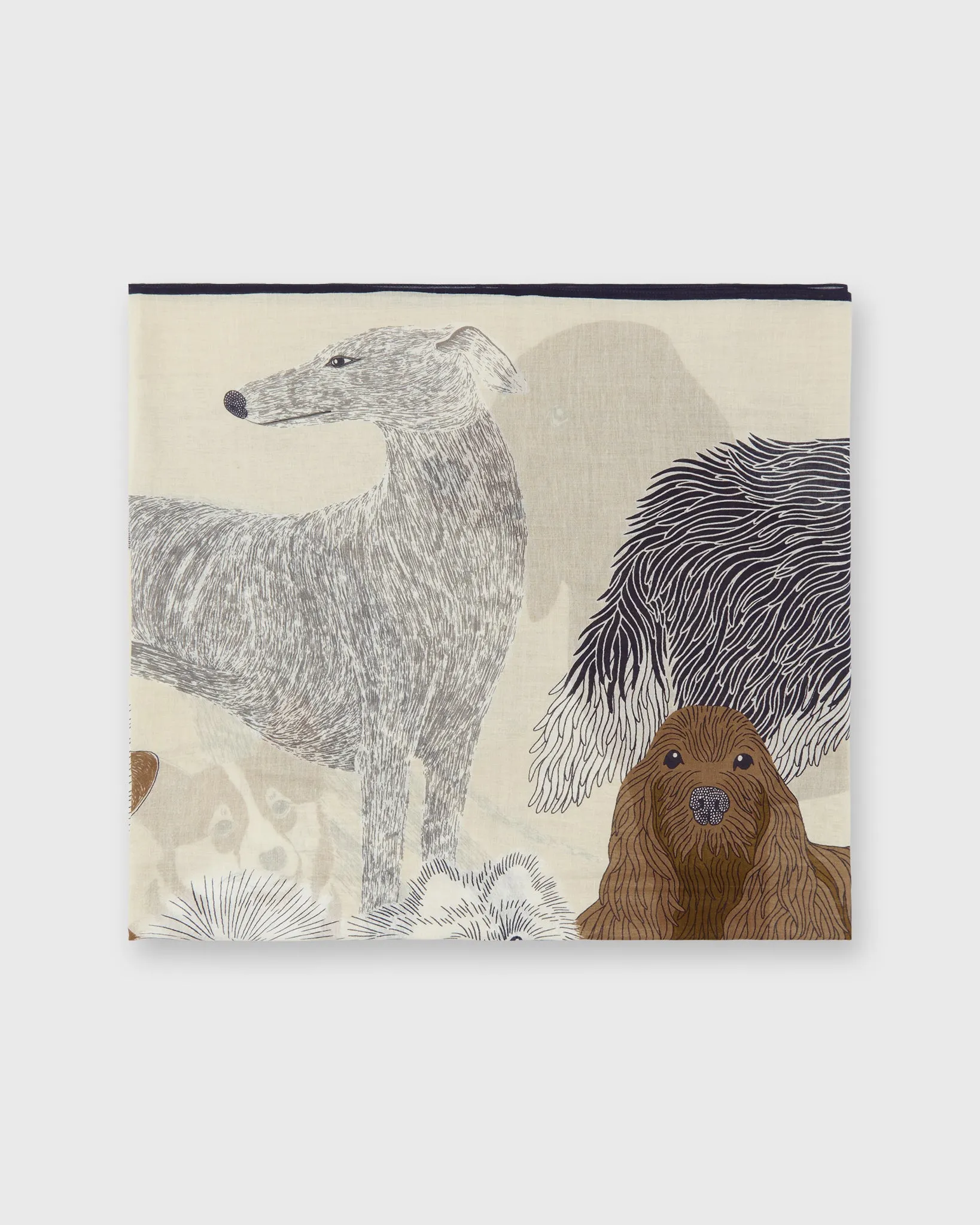 Toutou Scarf in White Cotton sold by Mashburn product image thumbnail 5