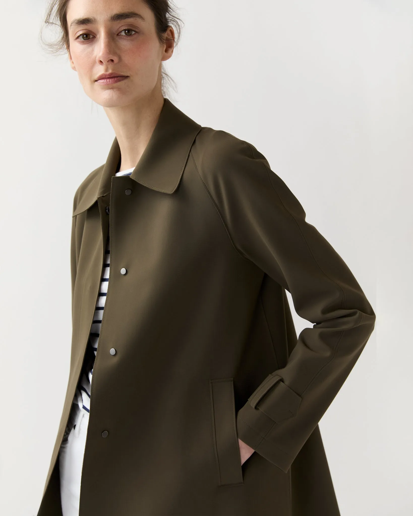 Mac Coat in Dark Khaki sold by Mashburn product image thumbnail 2