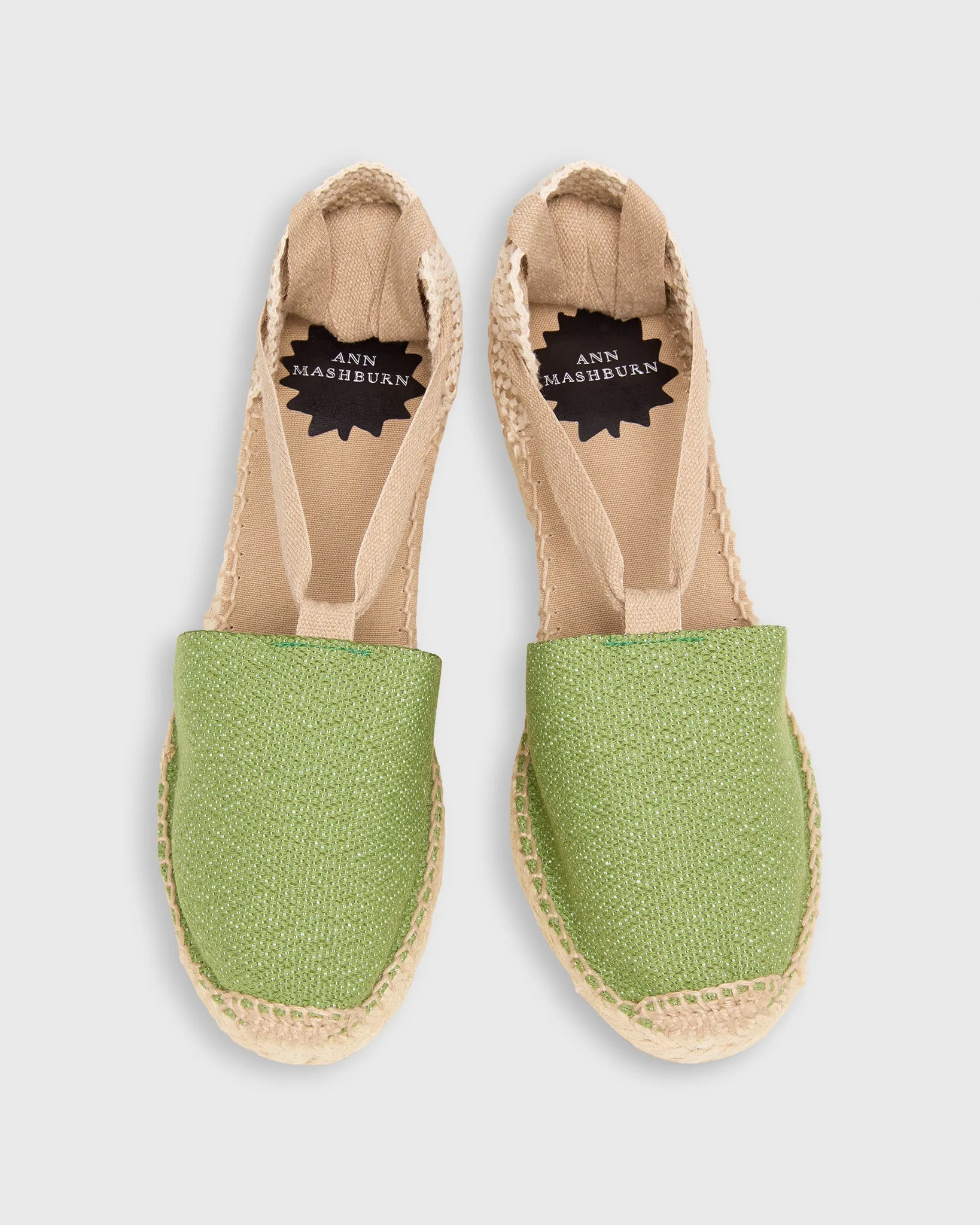 Pia High Espadrille in Green Canvas sold by Mashburn product image thumbnail 2