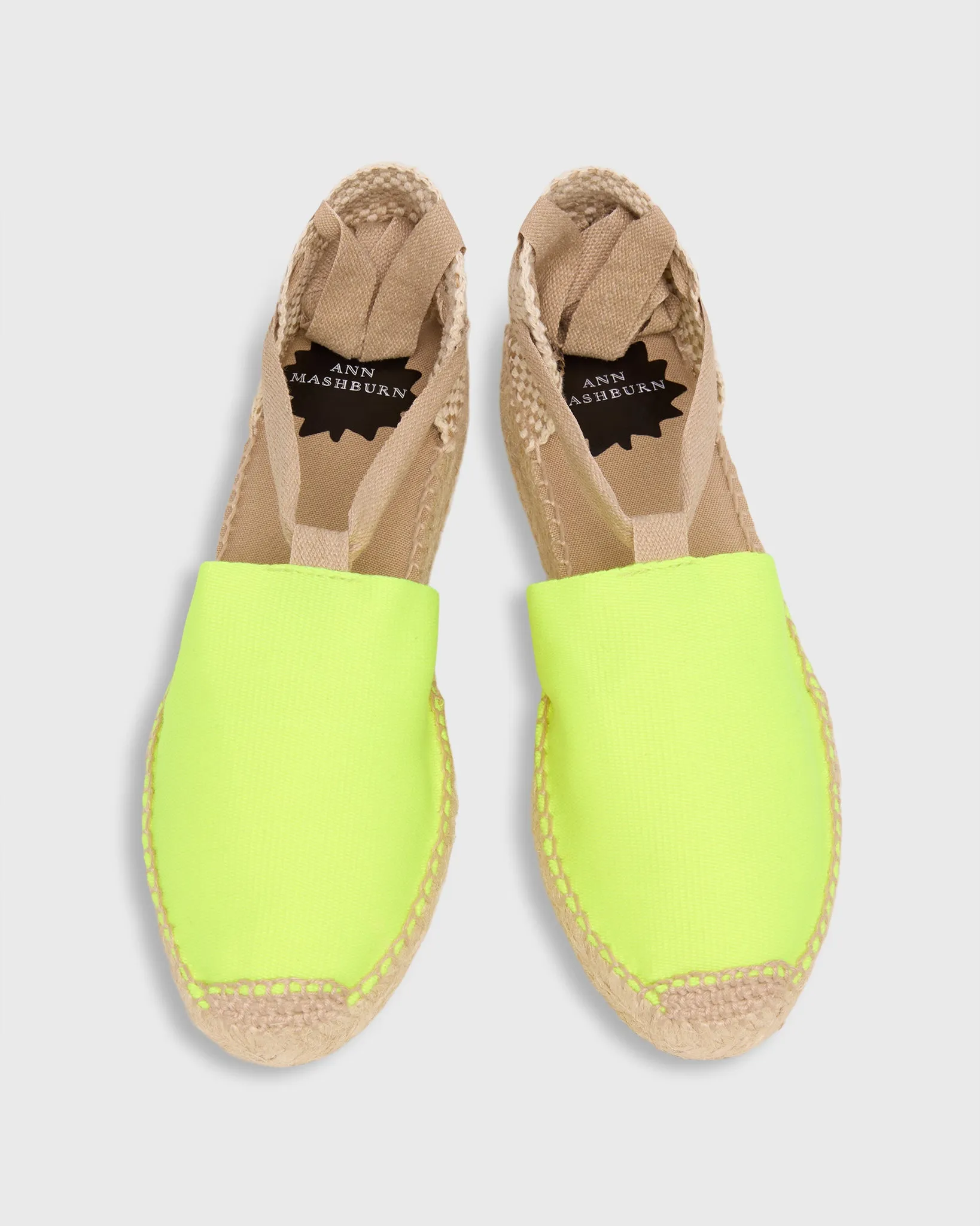 Pia Low Espadrille in Fluo Yellow Canvas sold by Mashburn product image thumbnail 2