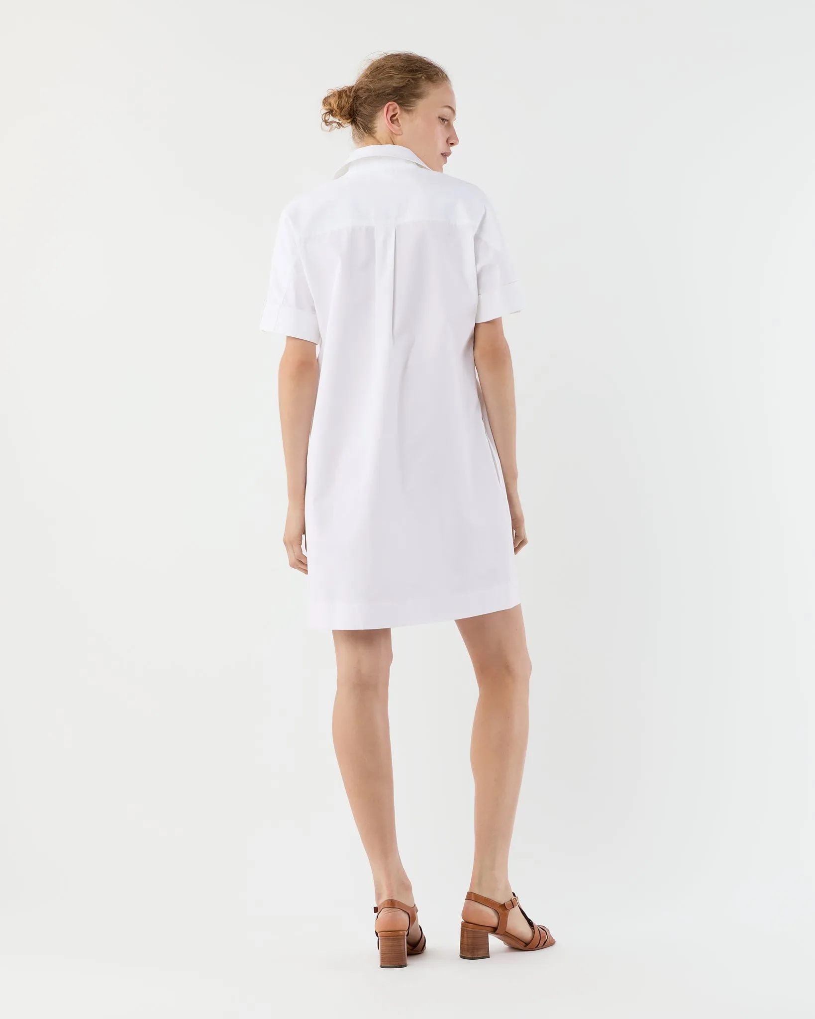 Molly Dress in White Poplin sold by Mashburn product image thumbnail 5