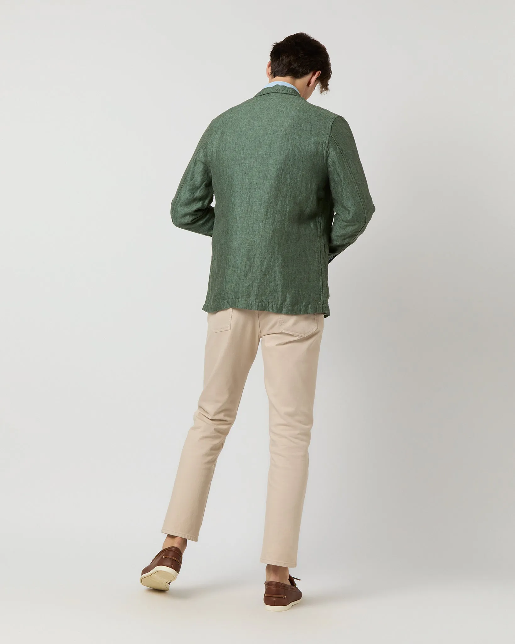 Chore Jacket in Moss Linen sold by Mashburn product image thumbnail 5