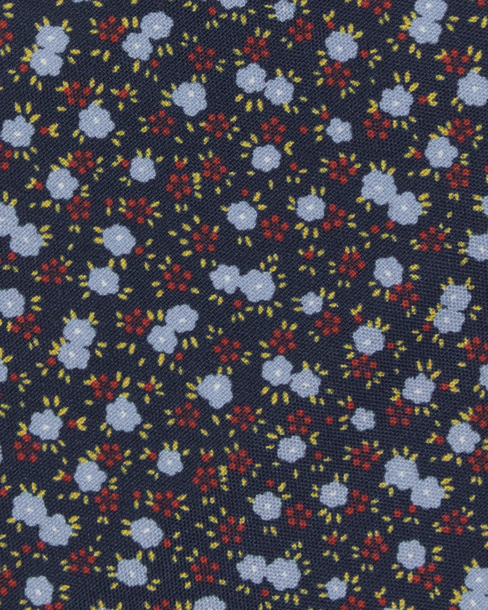 Silk Print Tie in Navy/Beet/Sky Floral sold by Mashburn product image thumbnail 2