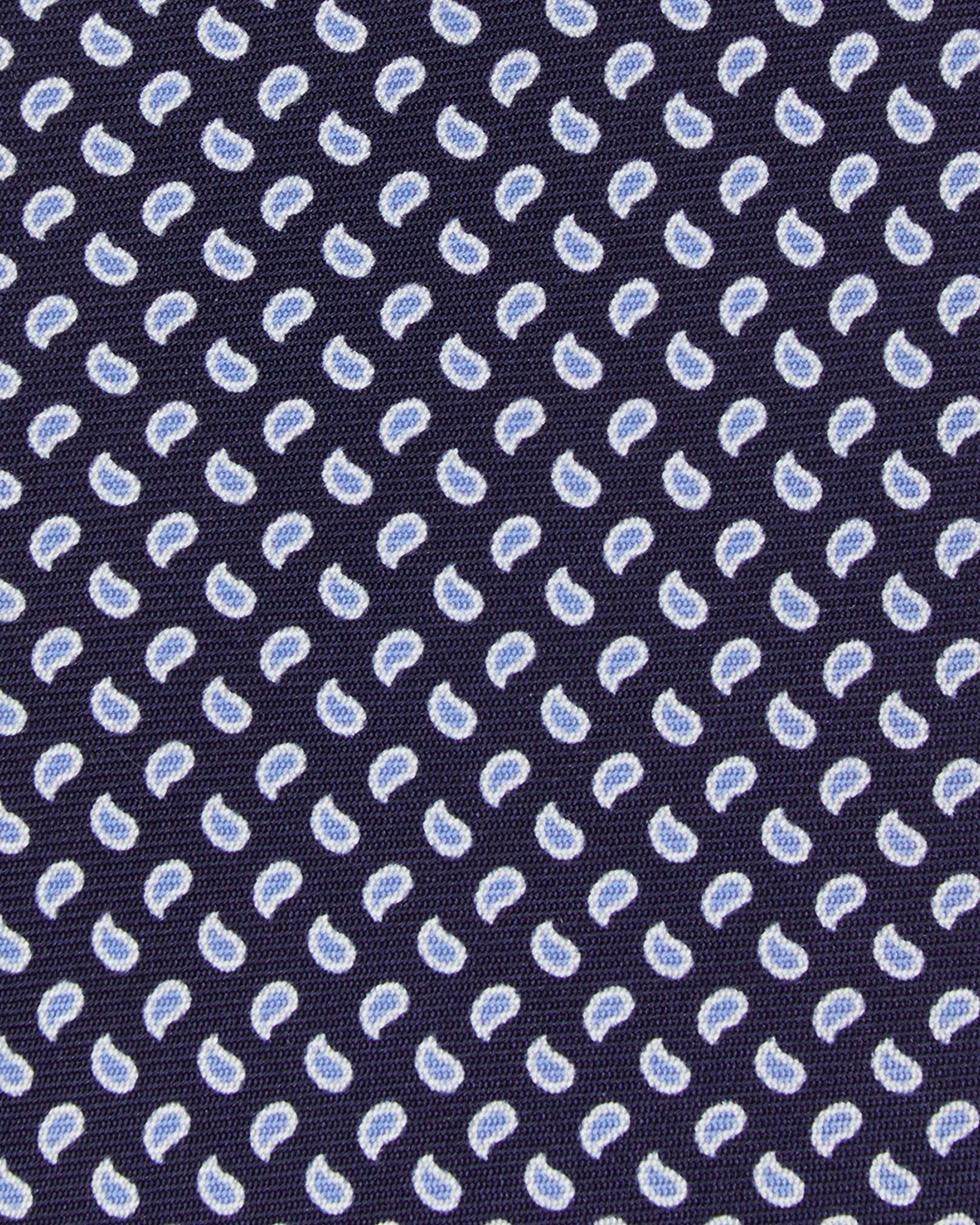 Silk Print Tie in Navy/Blue Mini Paisley sold by Mashburn product image thumbnail 2