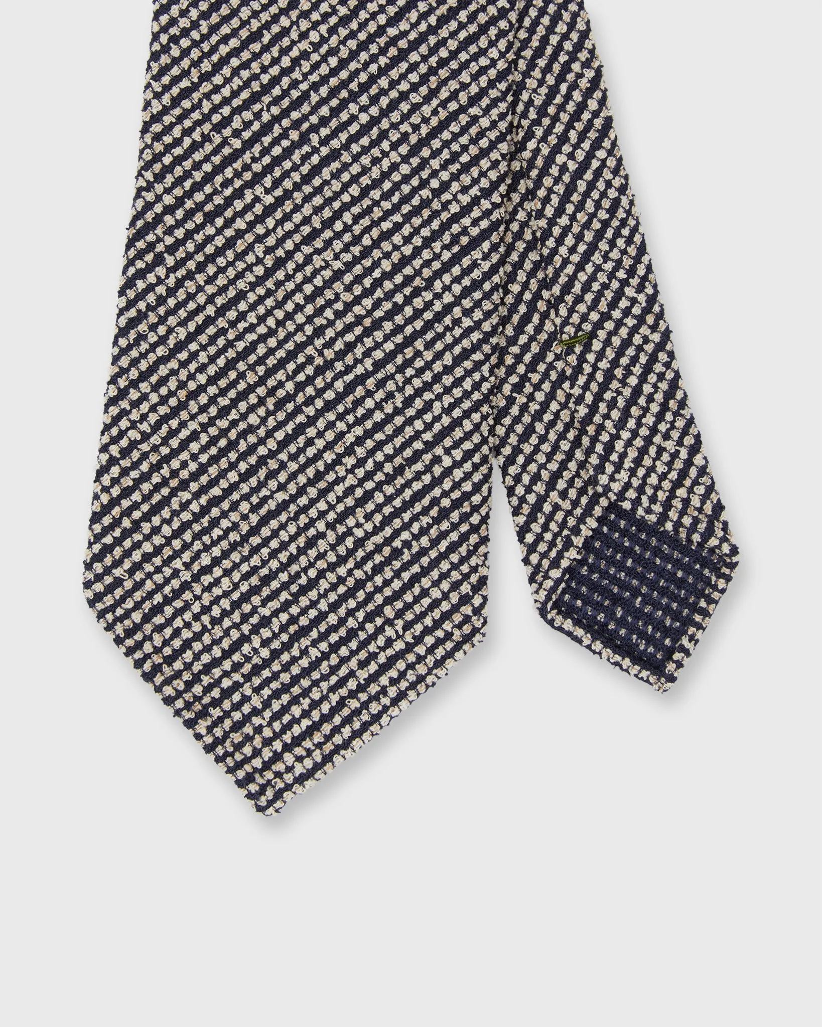 Silk Jacquard Tie in Midnight/Bone sold by Mashburn