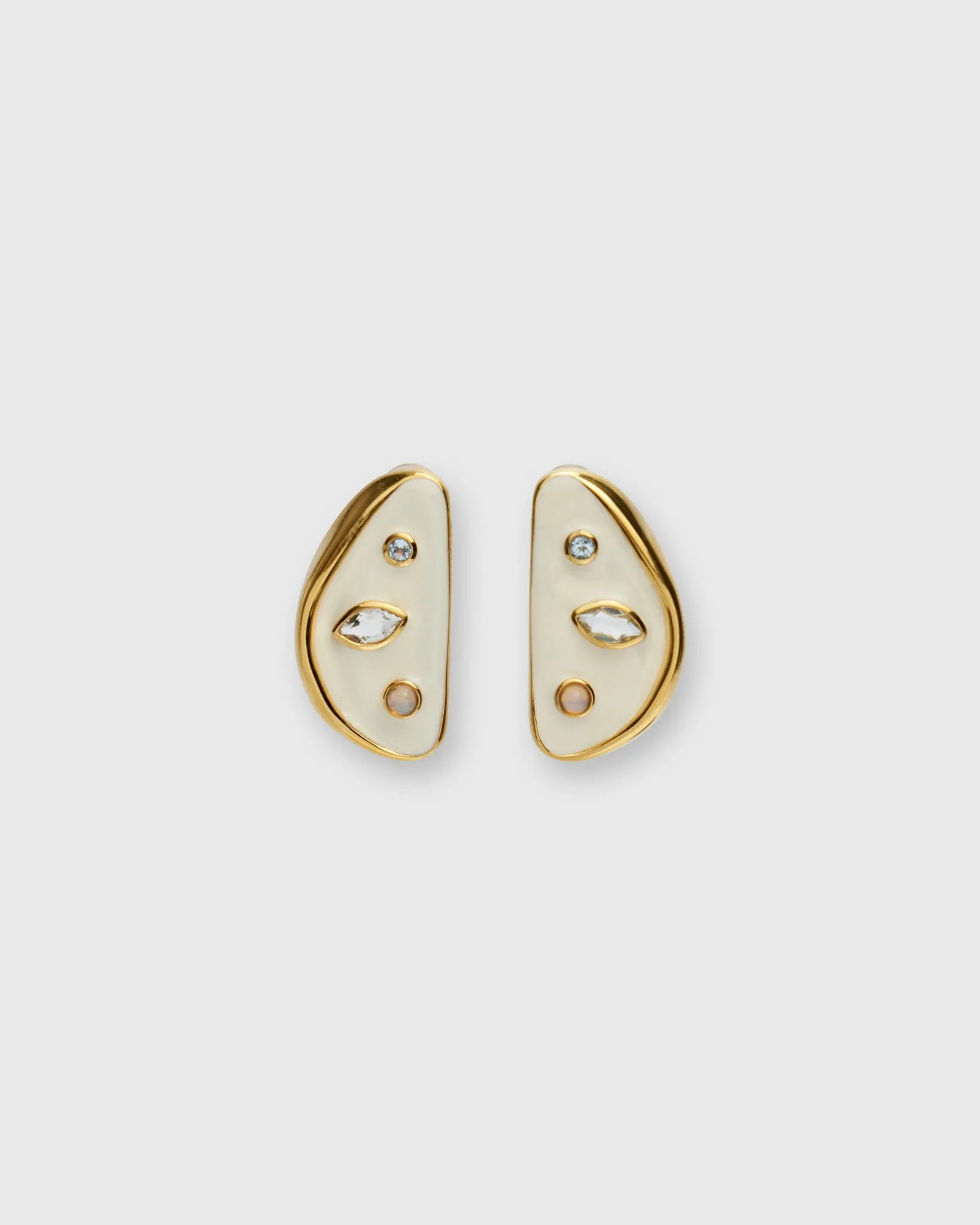 Isola Stud Earrings in Sea Salt sold by Mashburn