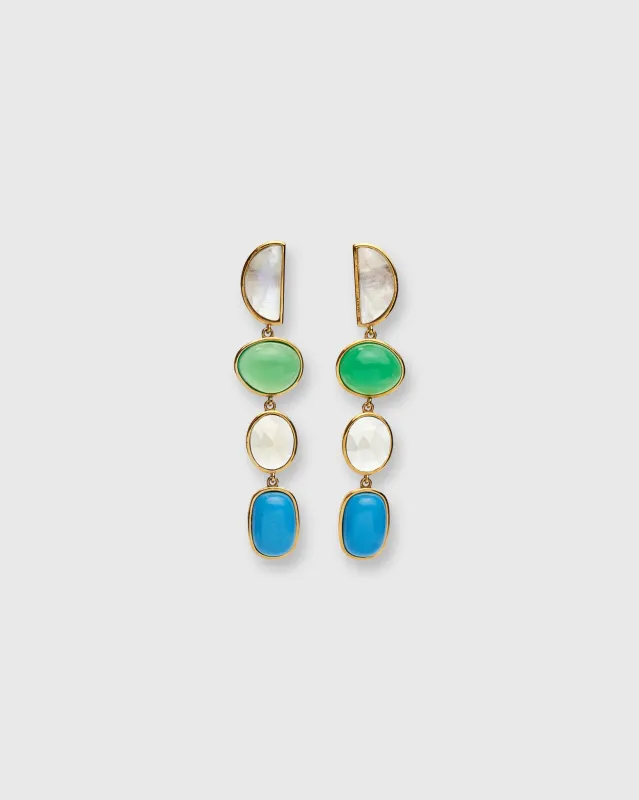 Cala Drop Earrings in Multi made by Lizzie Fortunato