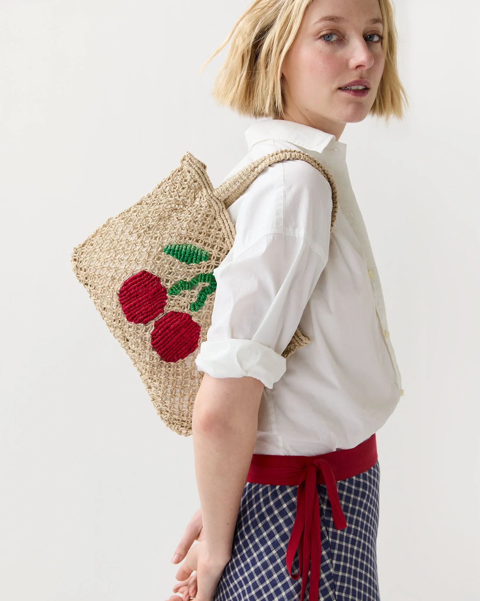 Tracy Cherries Tote in Natural/Multi sold by Mashburn product image thumbnail 2