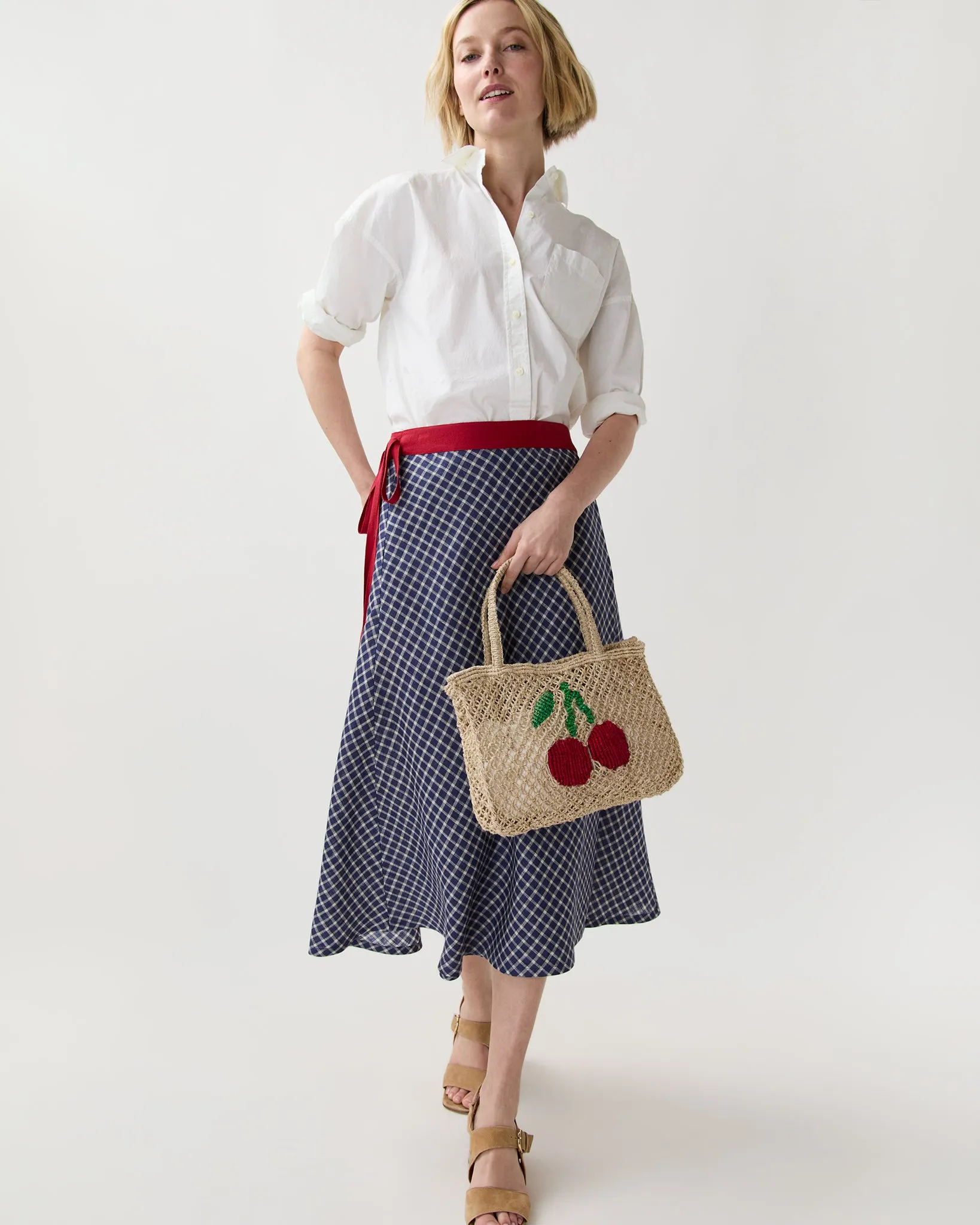 Tracy Cherries Tote in Natural/Multi sold by Mashburn product image thumbnail 3