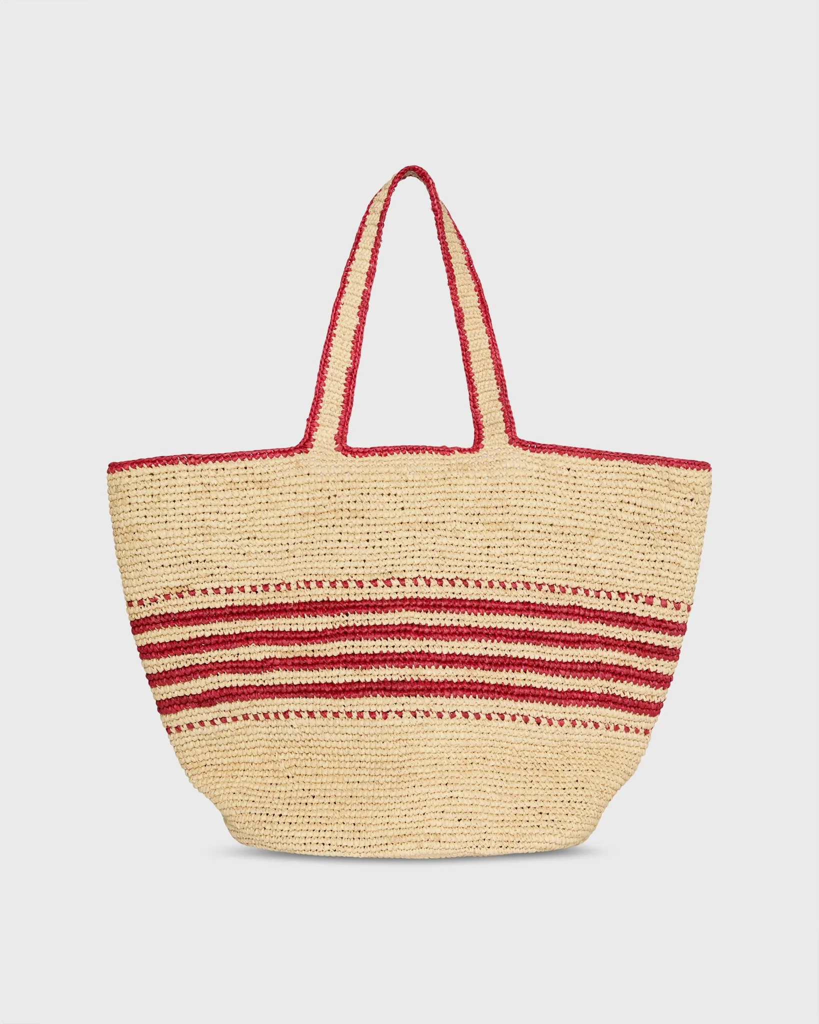 Mira Tote in Esche Red sold by Mashburn