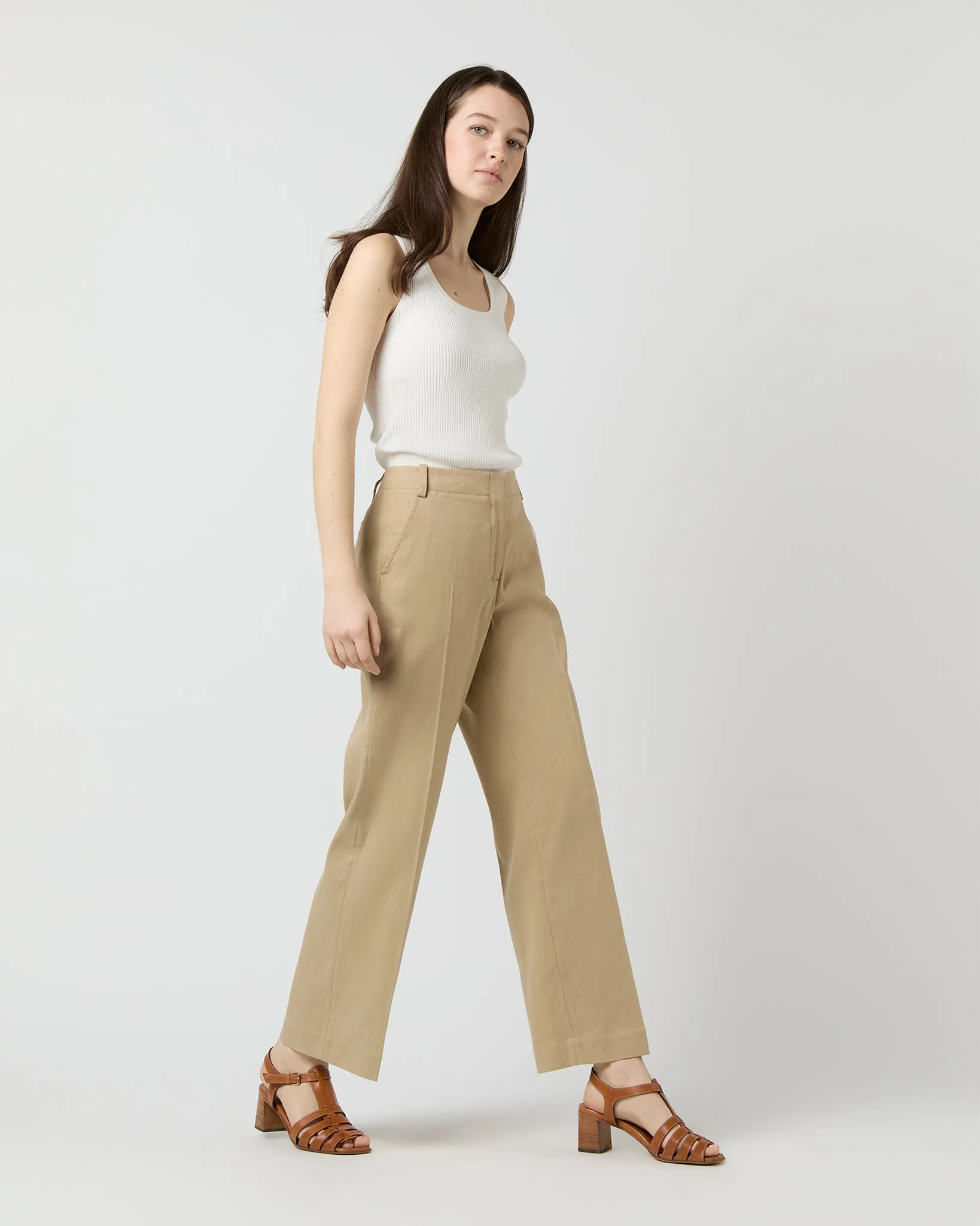 Nia Shell in Chalk Ice Cotton sold by Mashburn product image thumbnail 3