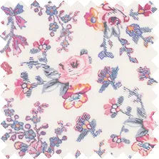 Made-to-Order Anaya Popover Dress in Pale Pink/Blue Sea Rose Liberty Fabric sold by Mashburn