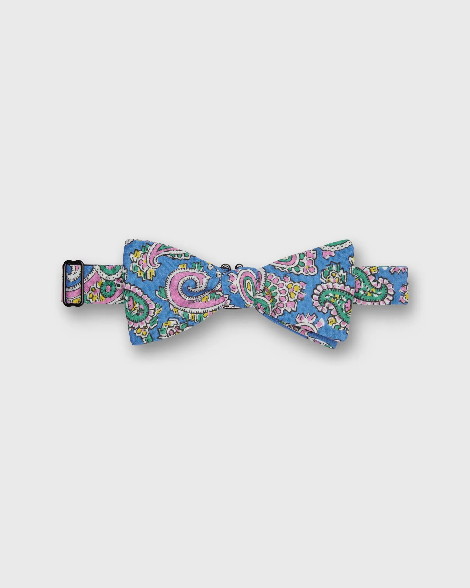 Silk Bow Tie in Blue Italian Paisley sold by Mashburn
