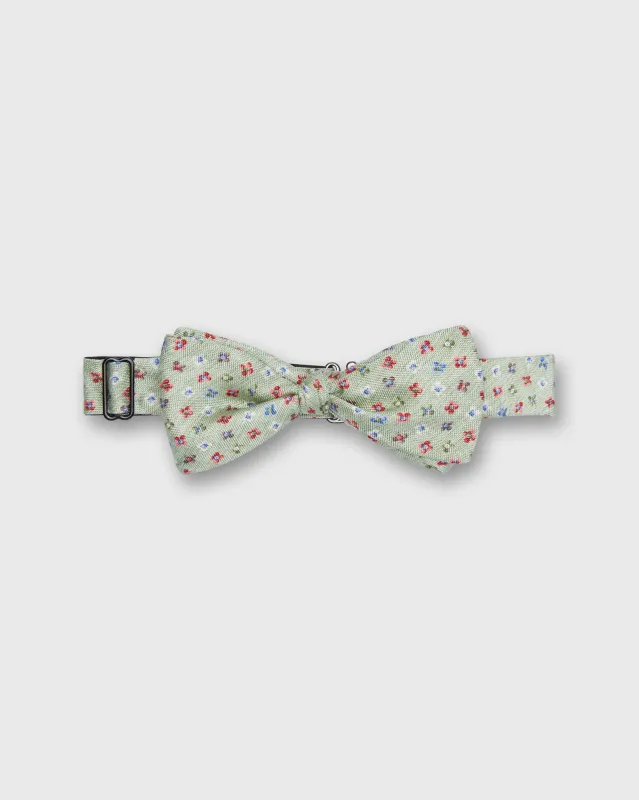 Silk Bow Tie in Sage Catherine Floral made by Sid Mashburn