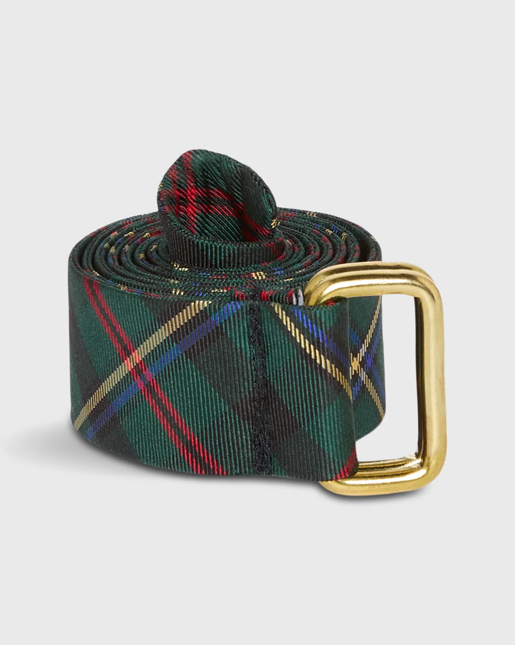 D-Ring Belt in Malcom Woven Tartan sold by Mashburn