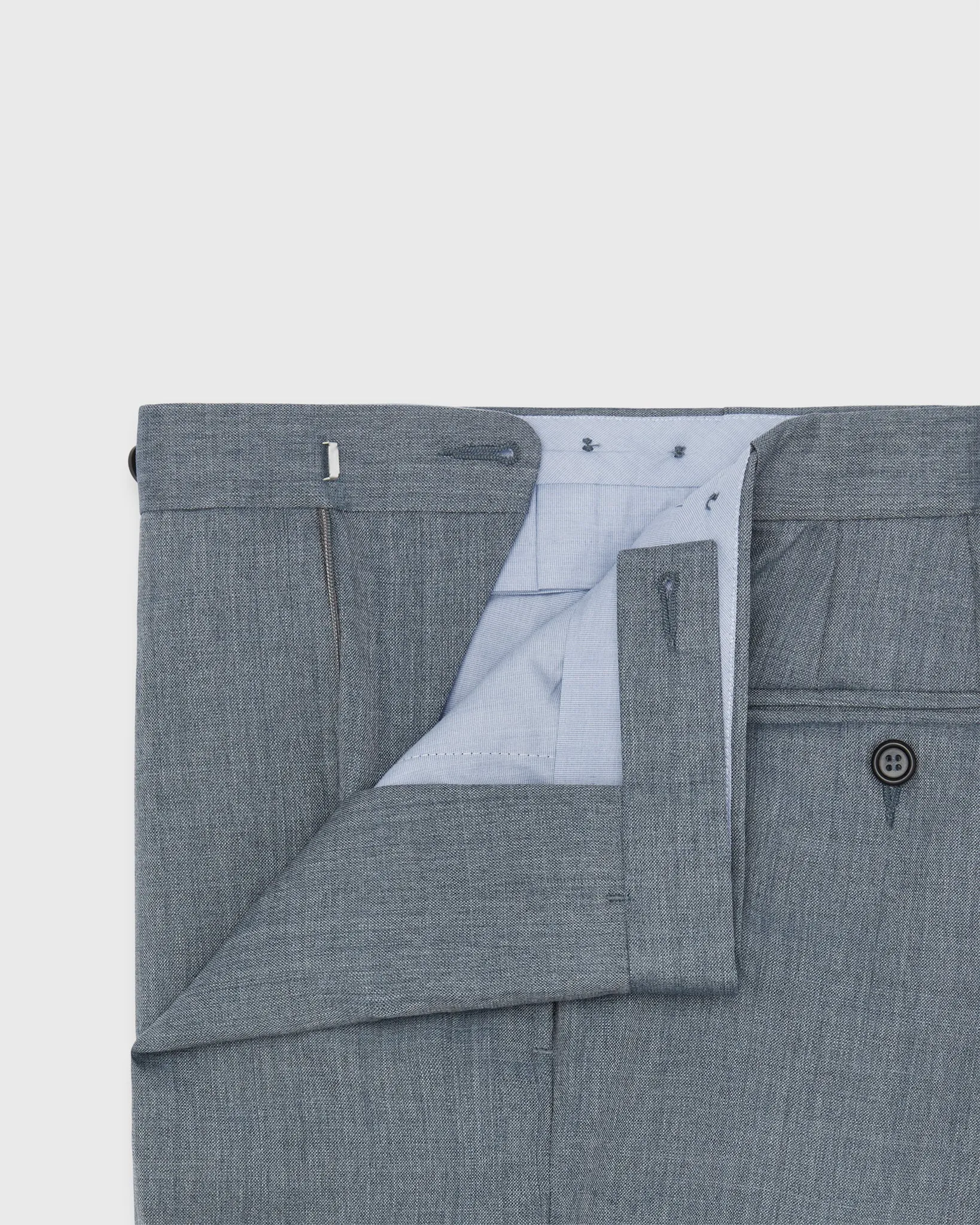 Side-Tab Dress Trouser in Slate Tropical Wool sold by Mashburn product image thumbnail 3