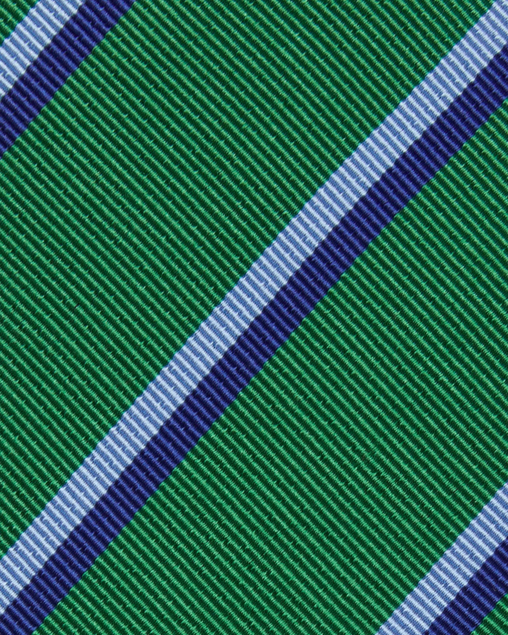 Silk/Cotton Mogador Tie in Green/Sky/Blue Stripe sold by Mashburn product image thumbnail 2