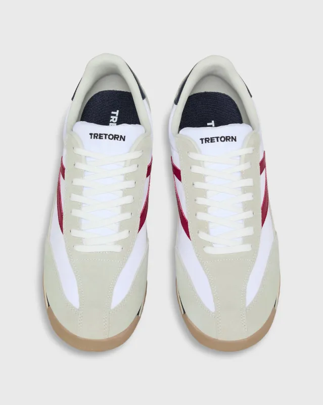 Men's Rawlins Sneaker in White/Red made by Tretorn