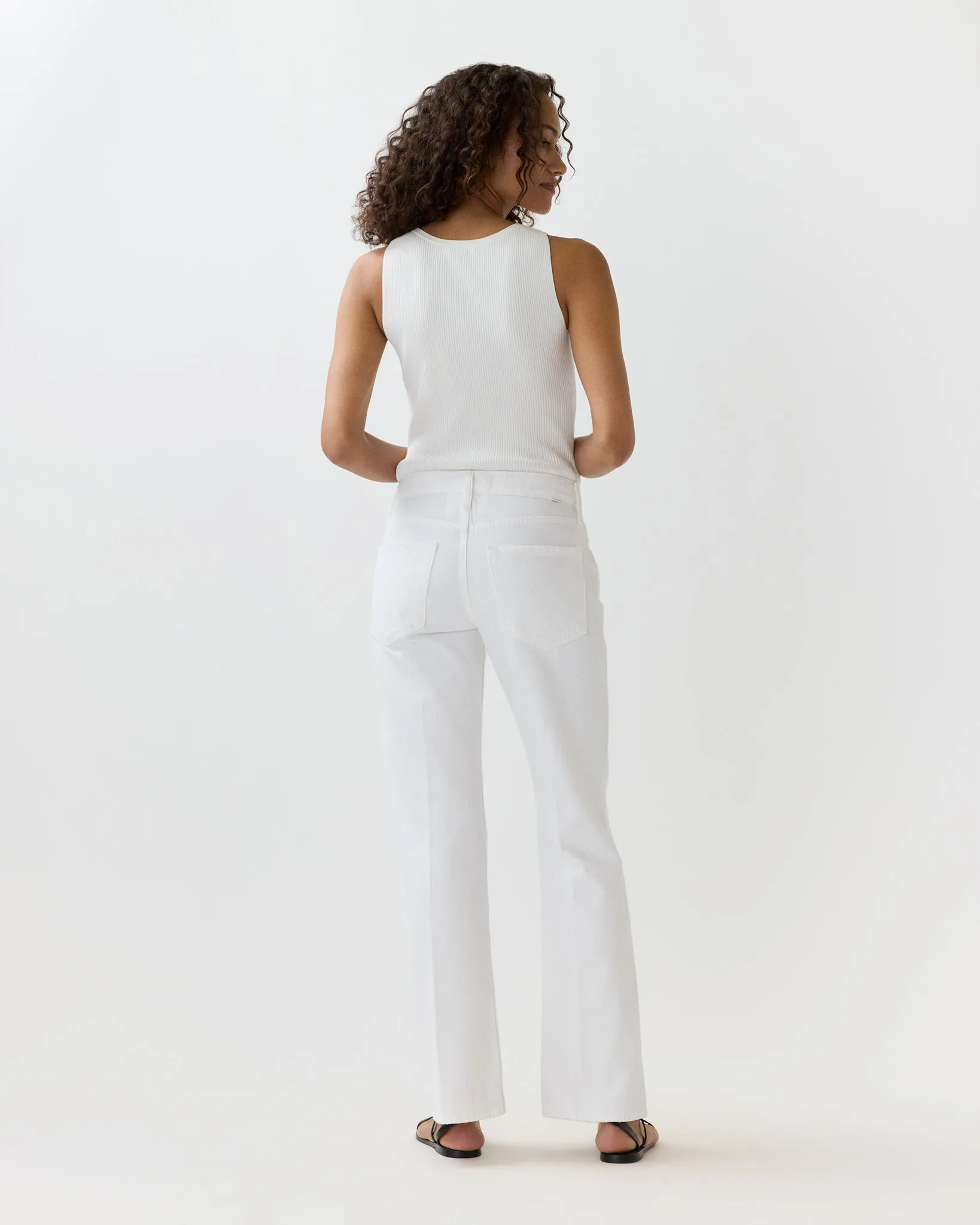 The Bookie Skimp Jean in Picket Fence sold by Mashburn product image thumbnail 5