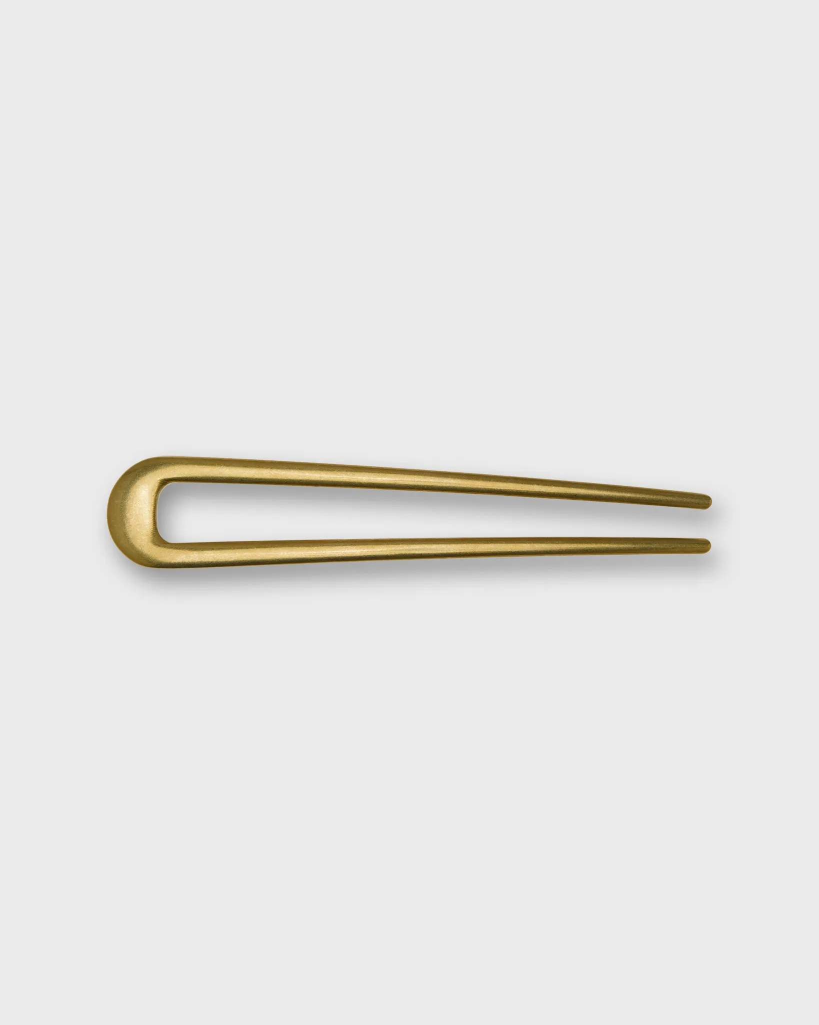 Hair Hook in Unlacquered Brass sold by Mashburn