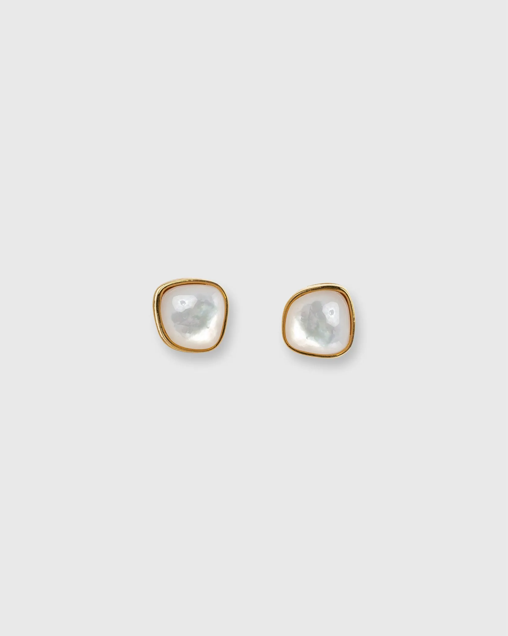Bay Stud Earrings in White sold by Mashburn