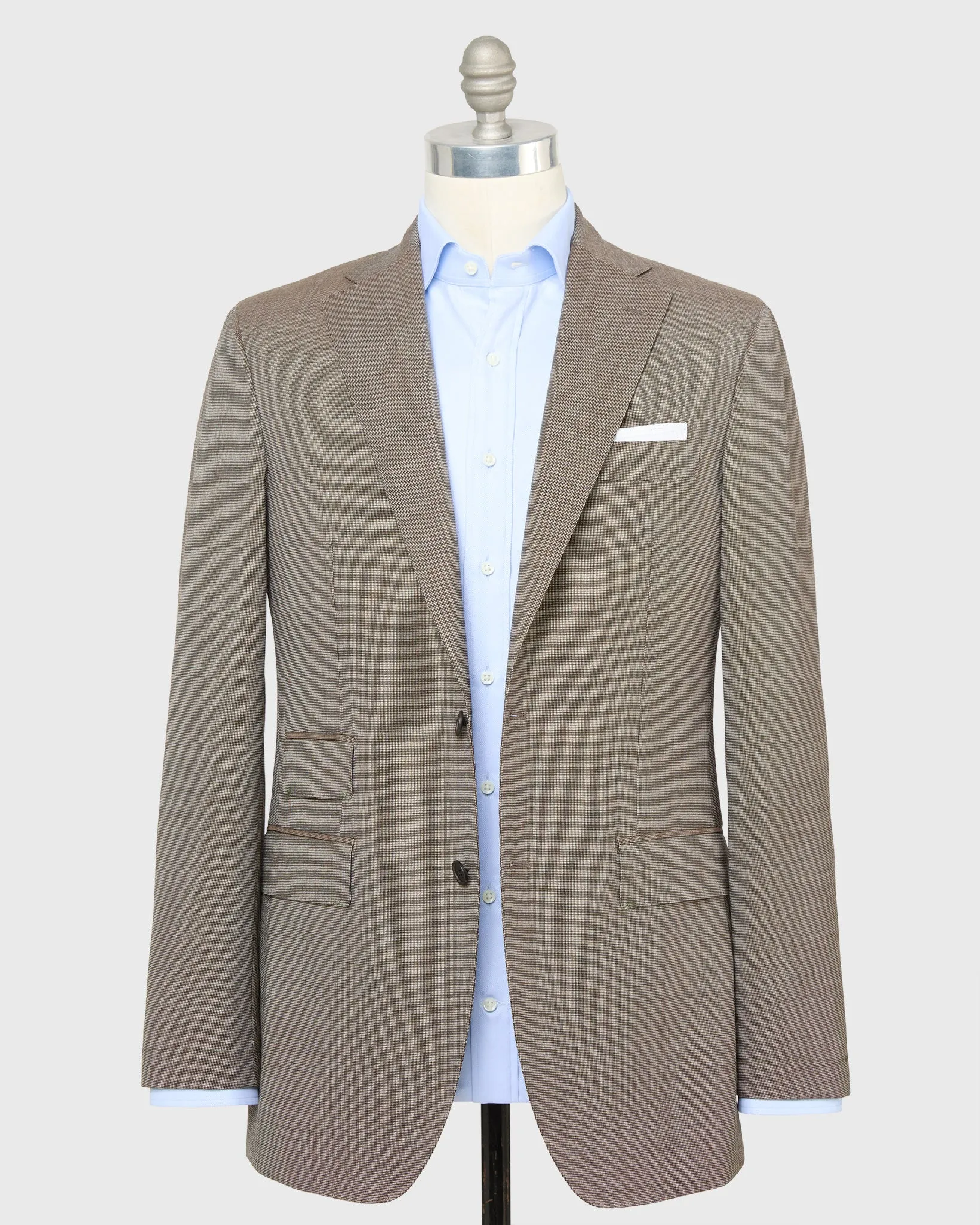 Kincaid No. 3 Suit in Chocolate Nailhead sold by Mashburn product image thumbnail 3