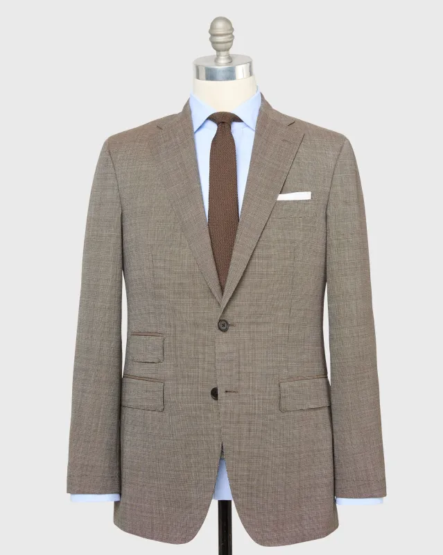 Kincaid No. 3 Suit in Chocolate Nailhead made by Sid Mashburn