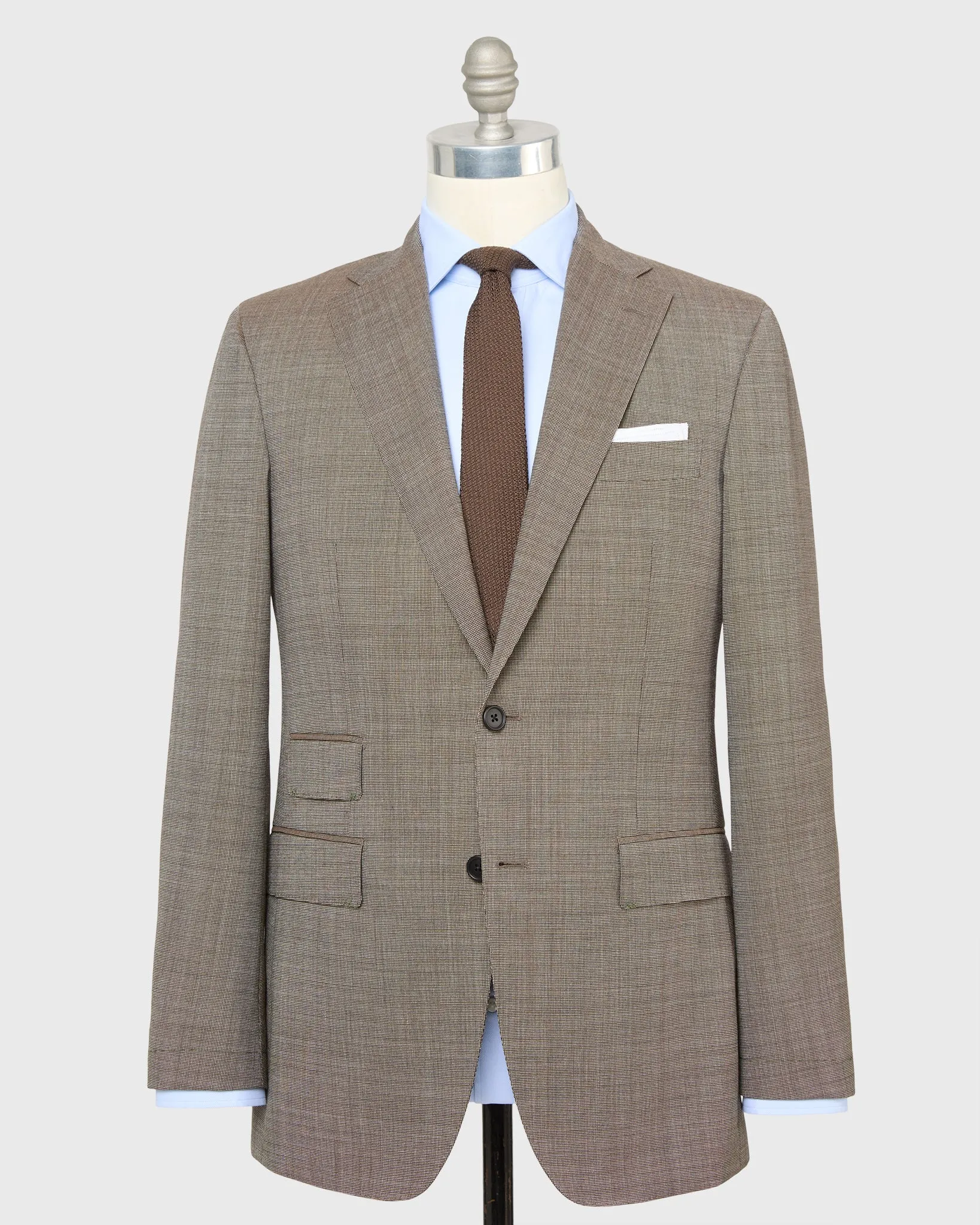 Kincaid No. 3 Suit in Chocolate Nailhead sold by Mashburn