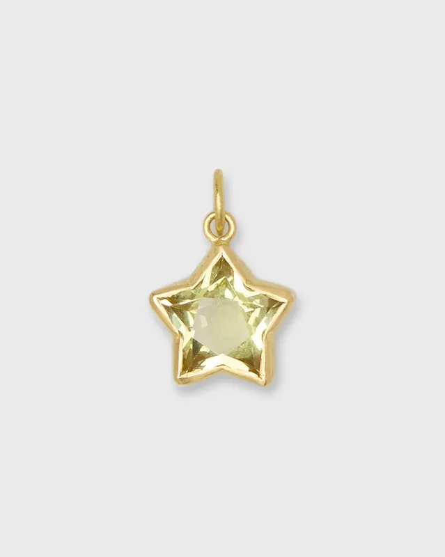Cassiopeia Star Pendant in Lemon Quartz made by Mashburn