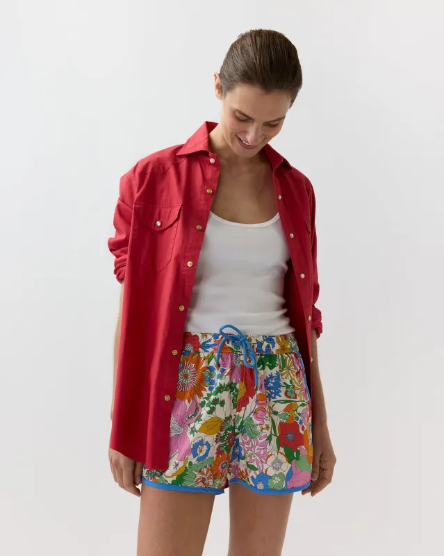 Boy Shorts in Sixty Liberty Fabric made by Mashburn