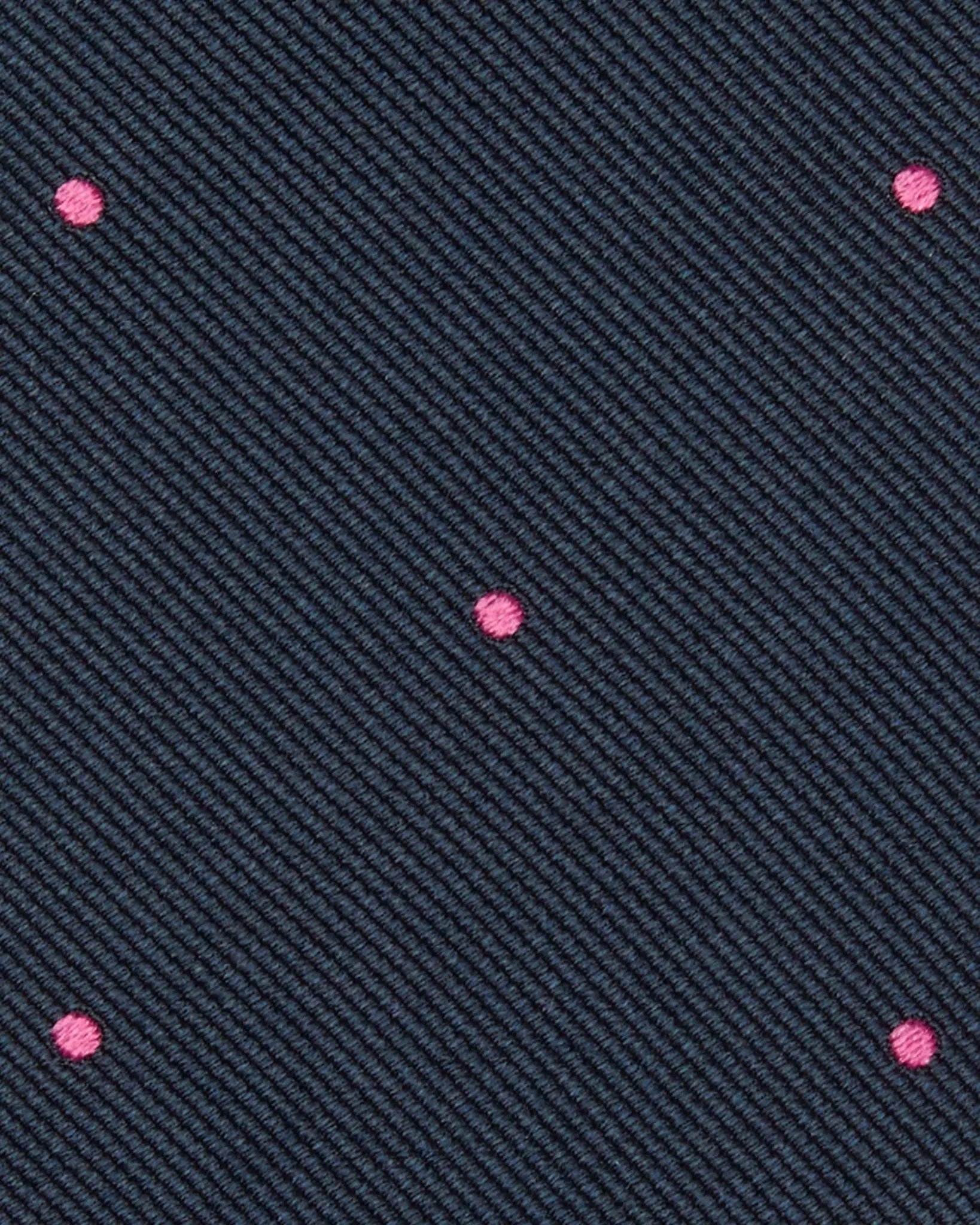 Silk Woven Tie in Navy/Pink Dot sold by Mashburn product image thumbnail 2
