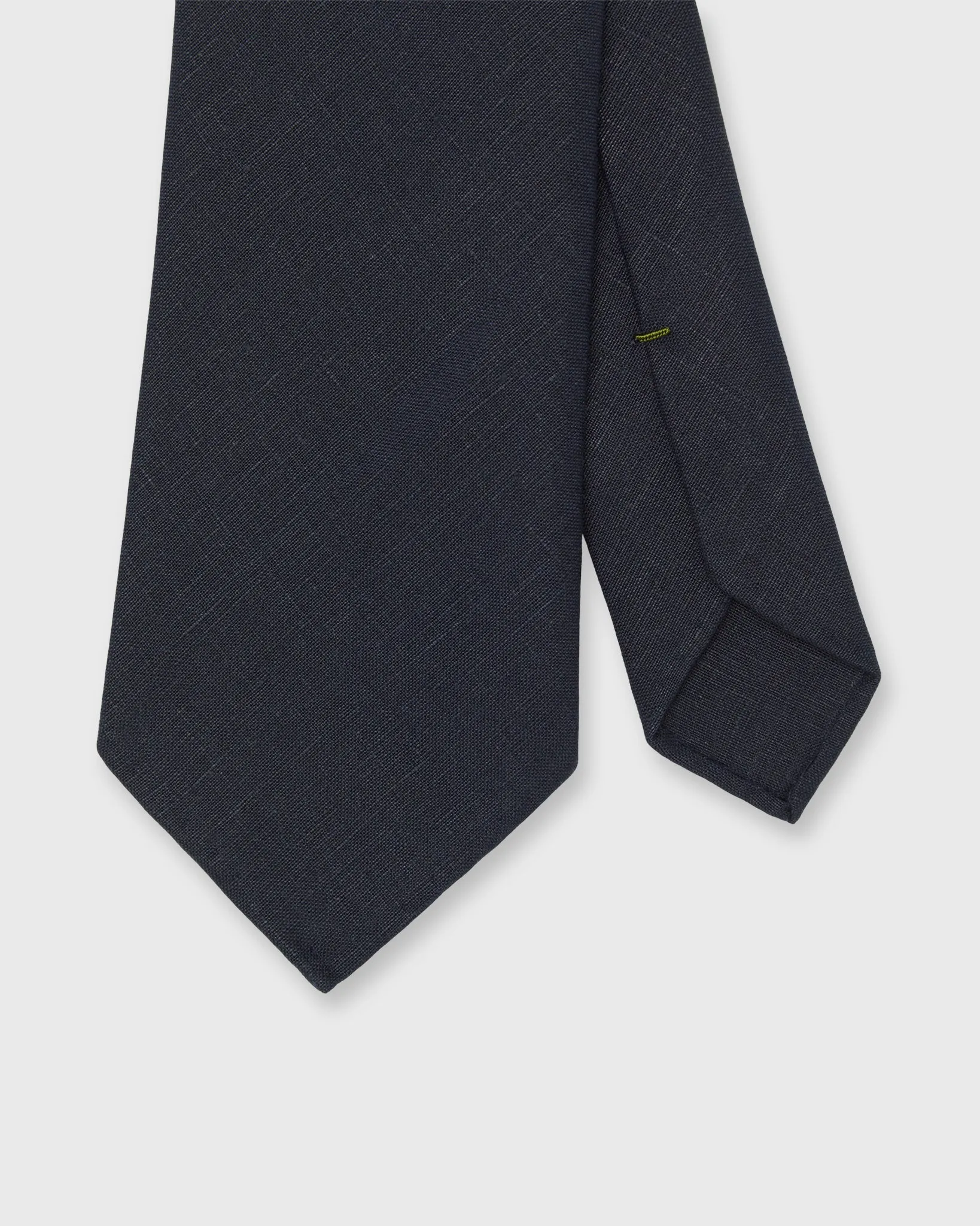 Linen Woven Tie in Dark Navy sold by Mashburn