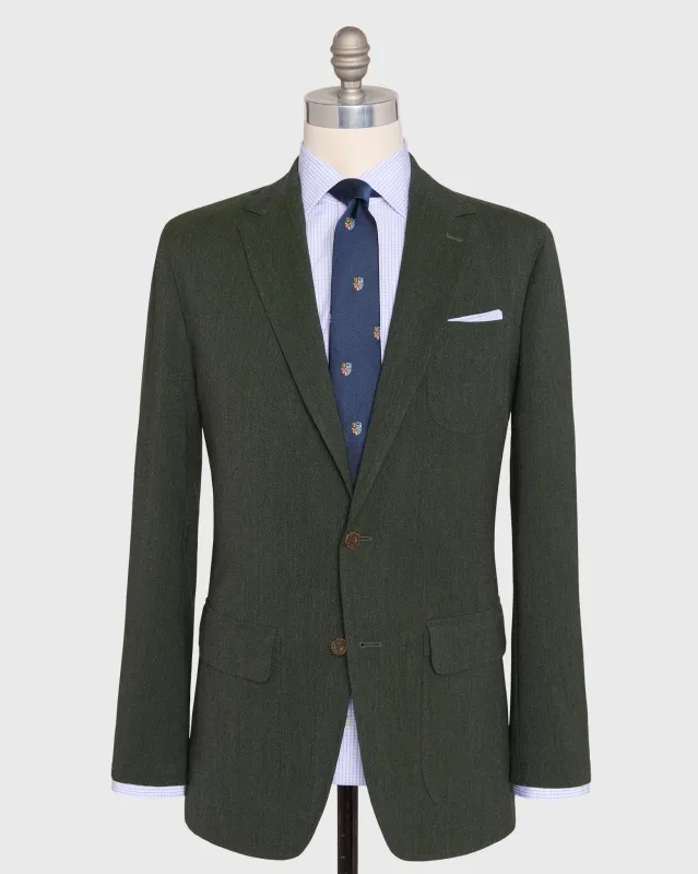 Ghost Blazer in Lovat Quattro Hopsack made by Sid Mashburn