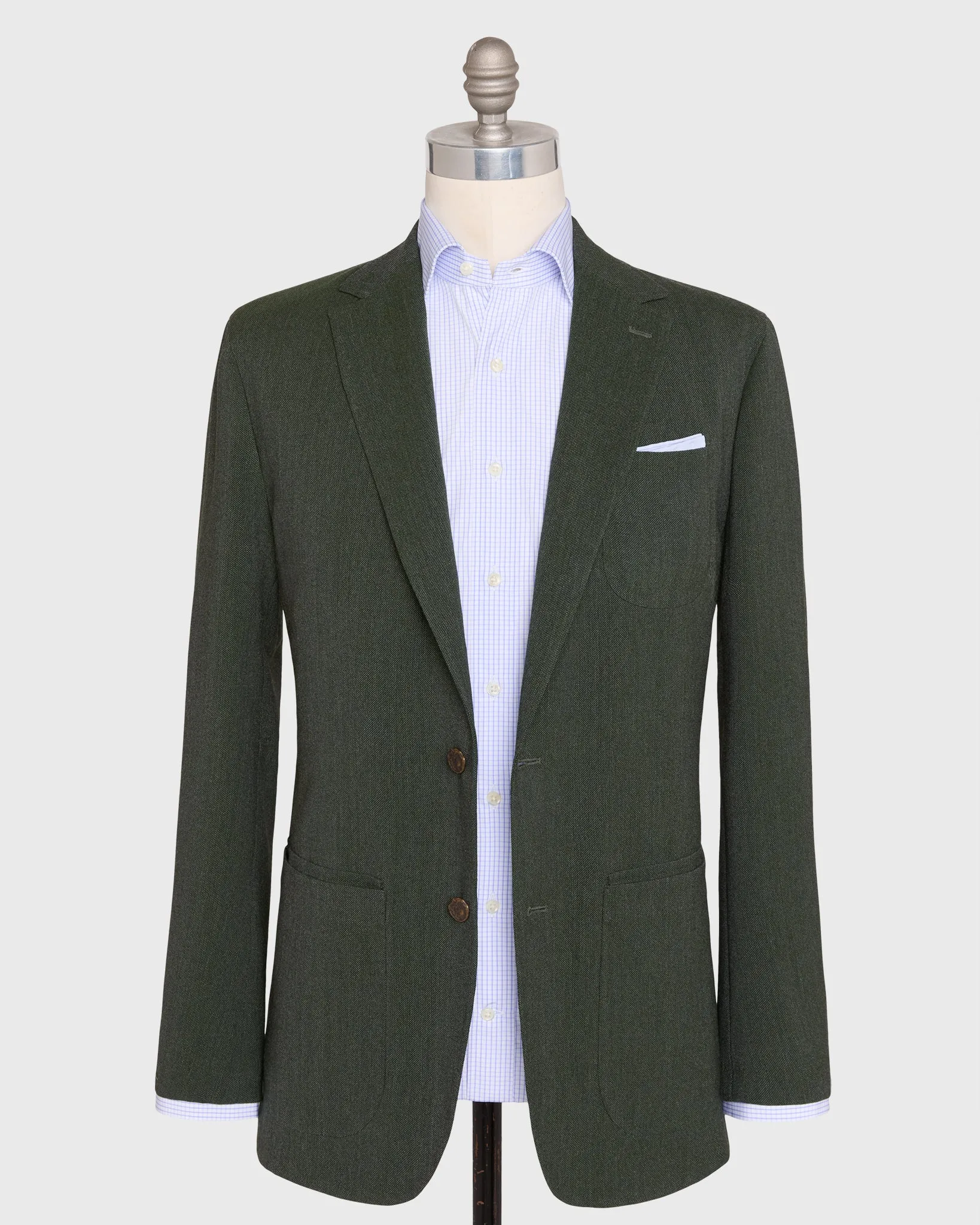 Ghost Blazer in Lovat Quattro Hopsack sold by Mashburn product image thumbnail 3