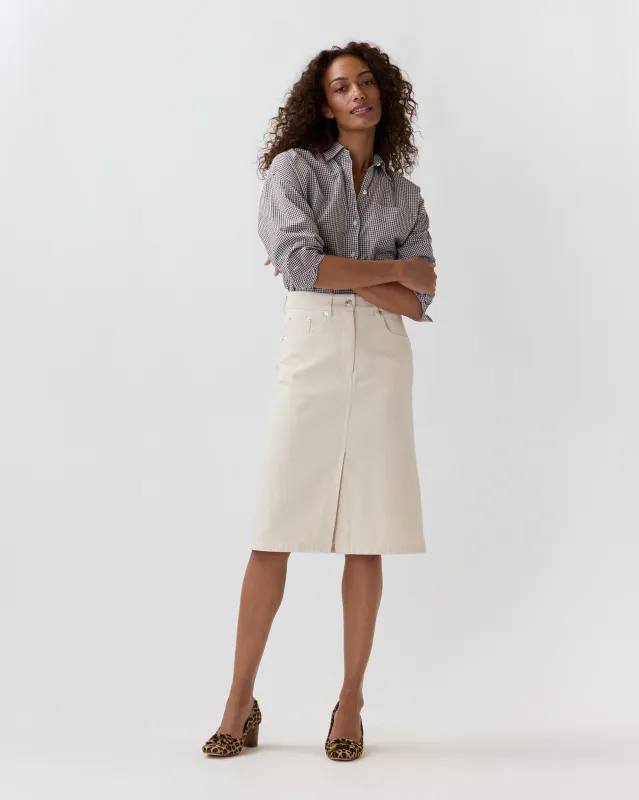 Lizzie Skirt in Off White made by A.P.C.