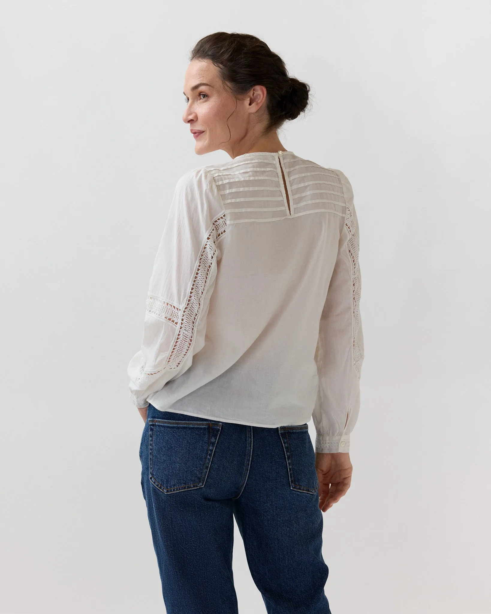 Marlowe Top in Pristine sold by Mashburn product image thumbnail 5