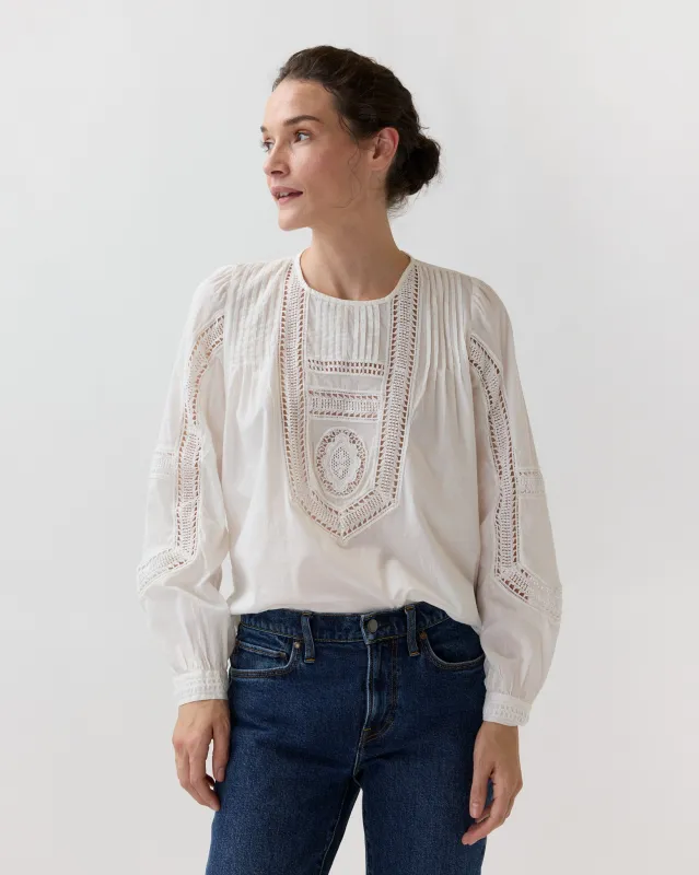 Marlowe Top in Pristine made by Ulla Johnson